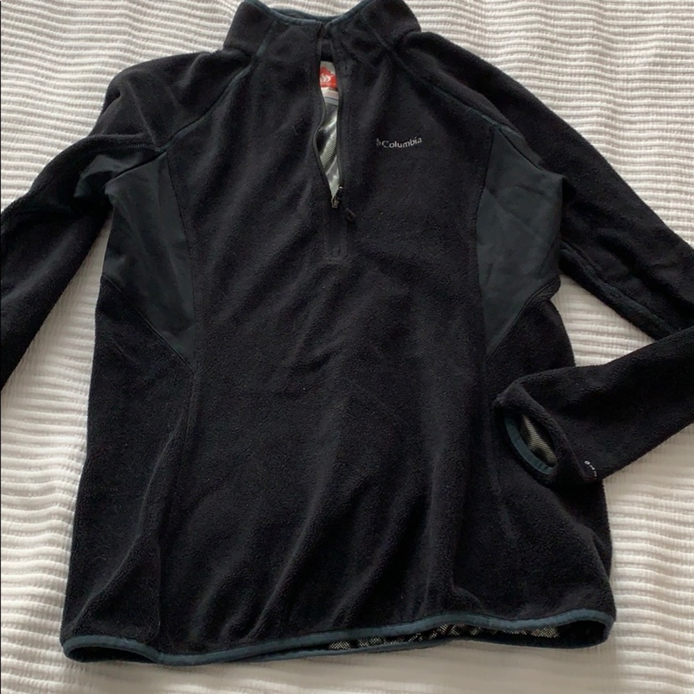Columbia Black Omni Heat 1/4 zip size medium